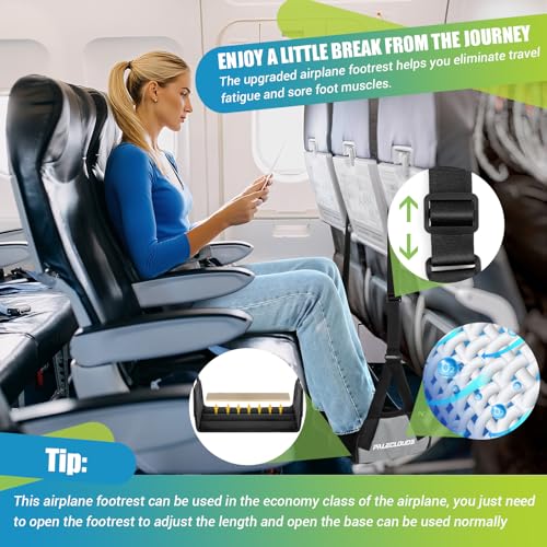 Foot Hammock for Plane Travel (Grey)
