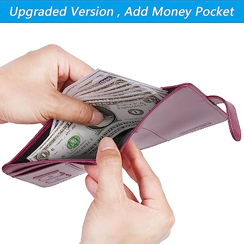 Passport Holder Cover Wallet RFID Blocking (Purple / Passport Covers)
