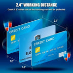 2 Pack RFID Blocking Card for Credit Debit ID Card (Sky Blue)