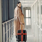 Luggage Straps for Suitcases TSA Approved Travel Essentials 8 Pack (Red)