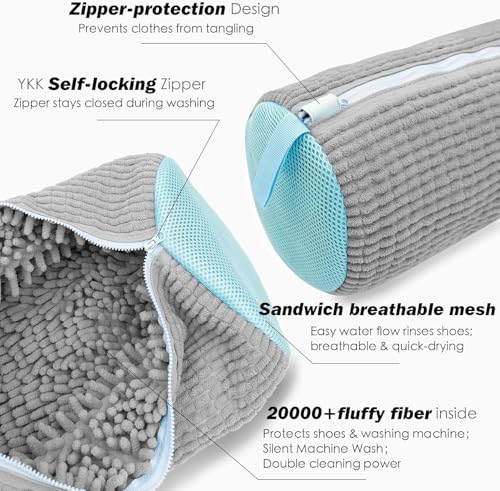 Shoe Washing Machine Bag (Light Grey)