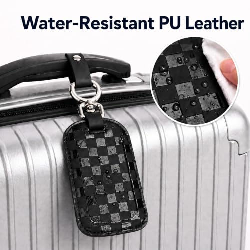 Luggage Tags for Suitcases Travel Accessories (Black)
