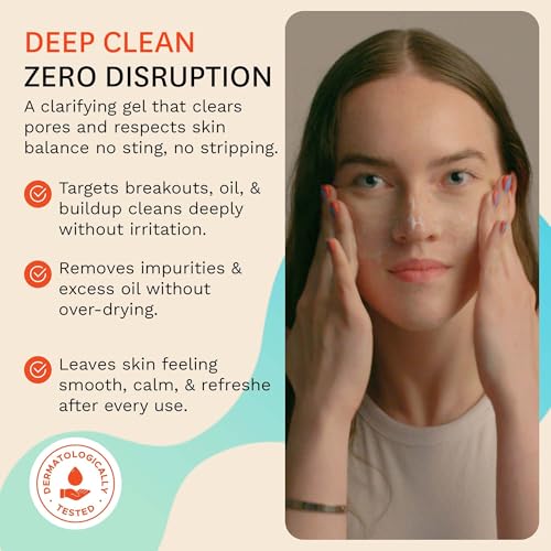 Clarifying Gel Cleanser (Gel Cleanser – Routine Clarity for Oily & Acne-Prone Skin / Starter Kit 3.4 Fl/Oz)