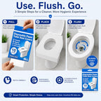 Disposable Toilet Seat Covers Flushable XL 100 Pack (X-Large (Pack of 100))