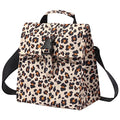 Insulated Foldable Lunch Bag (leopard print(Hard Fabric))
