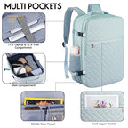 Large Travel Backpack Women (17.3 inch / Blue)