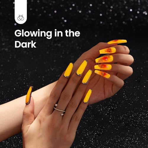 Beetles Halloween Gel Nail Polish (Luminous Orange)