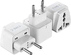 Ceptics European Travel Plug Adapter, Universal to European EU, Power Charge by Ceptics