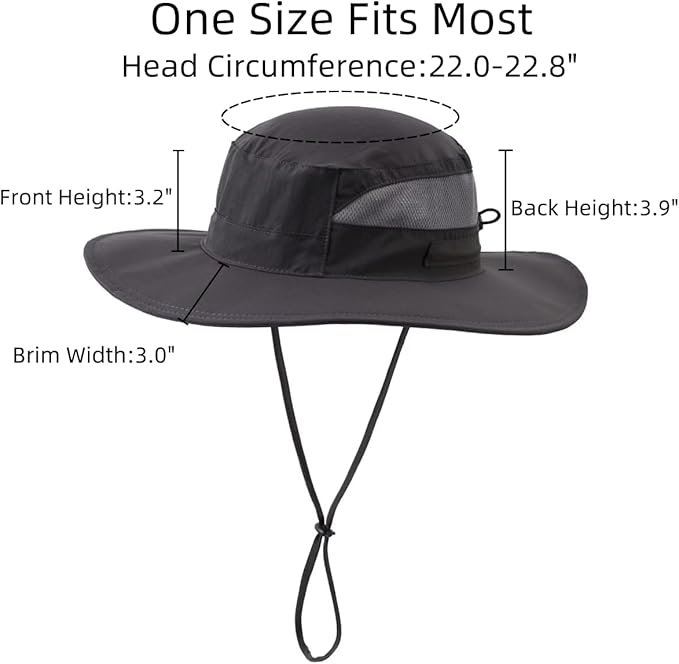 Connectyle Women's UPF 50+ Sun Hat UV Protection Wide Brim Bucket Hat Summer - Image 3