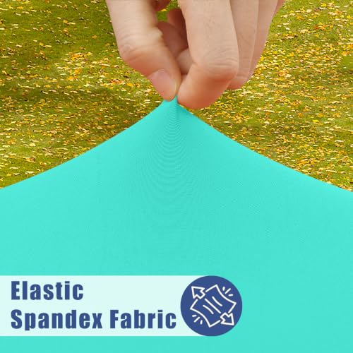 2 Pack Rectangle Spandex Fitted Table Cloth (Aqua Blue / 48" x 30" (Rectangular))