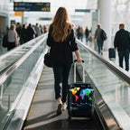 Travel Luggage Cover Suitcase Cover Protector Skins 18 (map / XL (for 29--32 inch luggage))