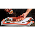 11L Collapsible BBQ Prep Tub with Lid (Orange / Large)