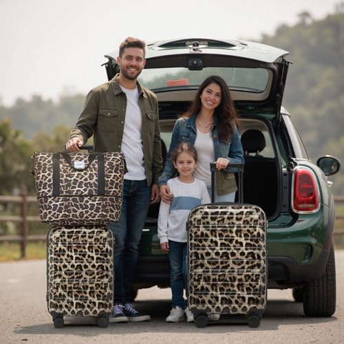 Luggage Sets 5 Piece (Cheetah / 5 Piece Set (20/24/28/DB/TB))