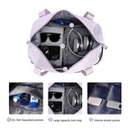 Travel Duffle Bags for Women Overnight Tote Bag Carry On Personal Item (A110-purple-expandable / X-large)