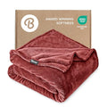 Fleece Blanket Luxury Microplush (Twin/Twin XL / 24 - Rosewood)