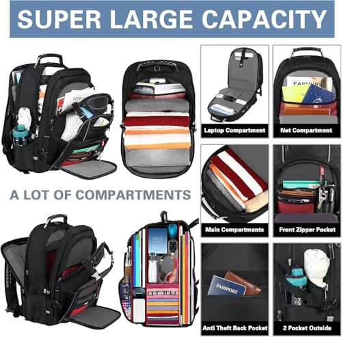 18.4 Laptop Backpack for Men (Rfid 18.4 Inch Grey)