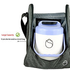 Insulated Wine 3 Bottle Carriers Tote Travel Cooler Gift Bag For Airplane Liquor With Padded Shoulder Strap (3-bottle / 3-Green)