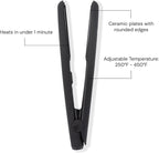 L'ANGE HAIR Le Ceramique 1-Pass Flat Iron Hair Straightener | Fast Heating Ceramic Flat Iron | Best Hot Tools Professional Hair Straightener to Lock in Moisture & Shine | (Black)
