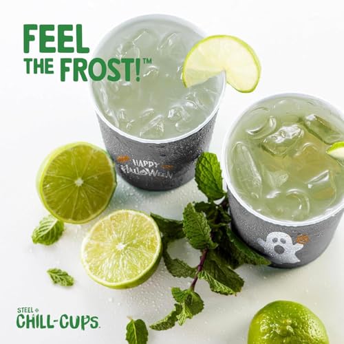 16 oz. Reusable Party Cups (Halloween Gray / 12 Count)