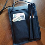 Bulk 20 Pack Ultimate Passport or Trade Show Travel Wallet with THREE Pockets (Assorted Colors (Black / Royal Blue) / 20 Pack)