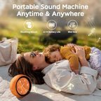Portable Sound Machine White Noise Machine for Baby Kids Adults Sleeping with 32 Soothing Sounds 32 Volume Levels Brown Noise Machine with 4 Timer Memory Funtion for Travel Office Privacy (Wood Grain)