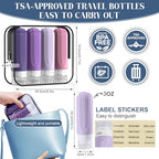 Travel Bottles for Toiletries (PURPLE)