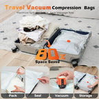 15 Combo Vacuum Storage Bags for Travel with Wireless Pump (15 Combo Set)