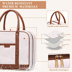 Toiletry Bag for Women Hanging Travel Toiletry Bag with Hook (P-Beige)