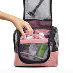 The Fine Living Co. Portable Shower Caddy Hanging Mesh Shower Caddy (Pink)