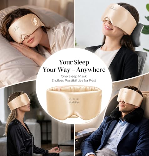 3D Silk Bluetooth Sleep Mask (Champagne)