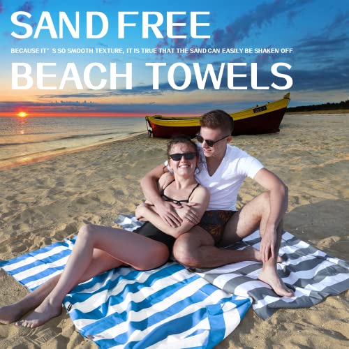 Microfiber Beach Towel Sand (F-set (9) / Large(60x30"))