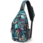 Sling Bag for Men Women (Maple Leaf Blue)