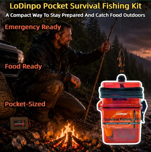 Mini Survival Fishing Kit (Blaze Red)
