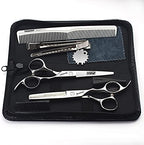 6/6.5 inch professional hair scissors hairdresser hair thinning scissors hairdressing tools barber scissors (6-inch 2pc-A)