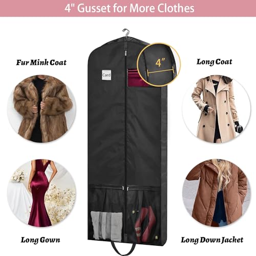 Dress Bags for Gowns Long (65 inches x 4 inches - 1 Pack)