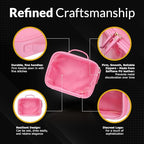 Pink Clear Makeup Bag (Large / Pink)