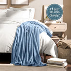 Fleece Blanket Luxury Microplush (King / 07 - Coronet Blue)