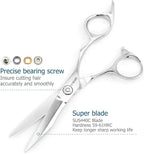5.5 Inch Hair Cutting Scissors Barber Hair Shears Professional Haircut Scissors Hair Cut 440c Hairdresser Barber Shears KINSARO for Hairdresser Barbershop or Home Use