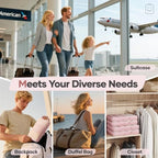 11 Set Compression Packing Cubes for Travel Essentials (Pink / 11 set)