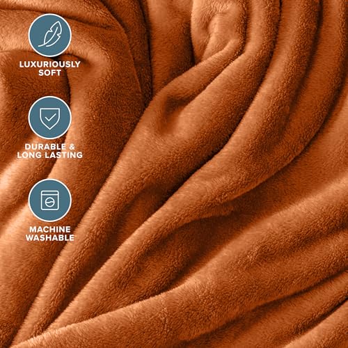 Fleece Blanket Luxury Microplush (King / 22 - Sienna)