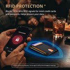 Slim Minimalist Front Pocket RFID Blocking Leather Wallets for Men and Women (Small / Lichee Black)
