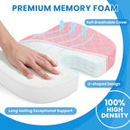 Seat Cushion Memory Foam Office Chair Cushion (XX-Large / Pink)