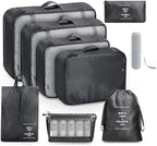 9 Set Packing Cubes for Suitcases, Aydicon Travel Luggage Packing Organizers - Image 2