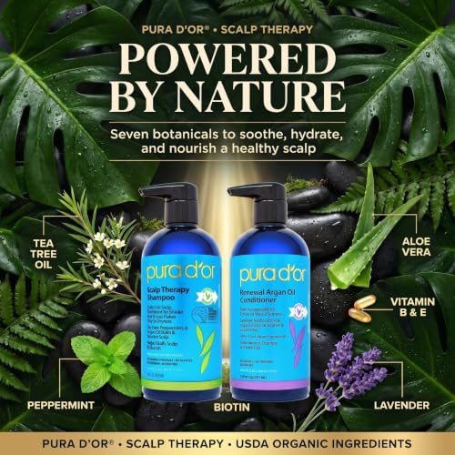 Scalp Therapy Shampoo & Conditioner Set for Dryness (16 Fl Oz (Pack 2))