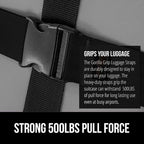 Heavy Duty Luggage Straps for Suitcase (Black)