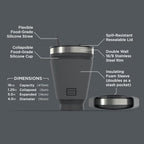 HYDAWAY 16oz Collapsible Tumbler - Image 4