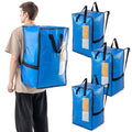 4 Pack Blue Moving Bags W (blue / 4 Large+)