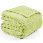 Knitted Weighted Blanket (35-mint Green / 60" x 80" | 15lbs)