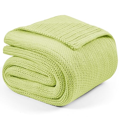 Knitted Weighted Blanket (35-mint Green / 50" x 60" | 10lbs)