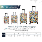 Travel Luggage Cover Suitcase Protector Fits 31 (World Voyage / XL)